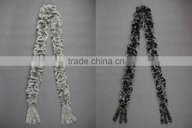 High Quality Knitted Rex-Rabbit Scarf