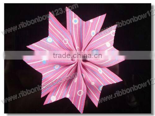grosgrain ribbon bow /grosgrain ribbon flowers/handmade rose ribbon,widely used in clothing,hair clip