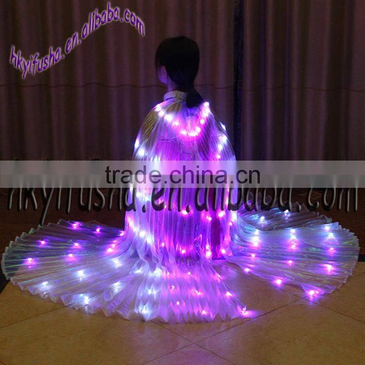 Yifusha double colors LED wings for belly dance