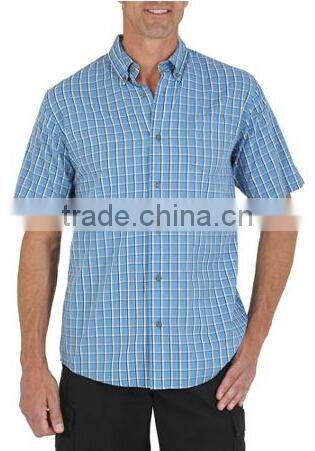 Men's Short Sleeve Woven 100%cotton Shirt
