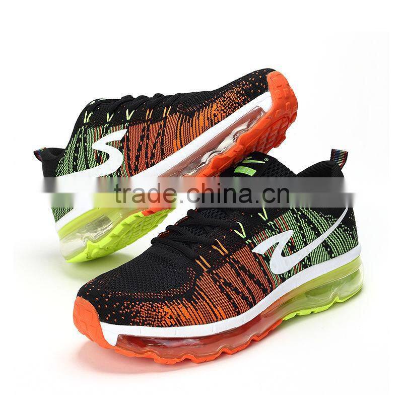 new style fashion brand sport fly knit running shoes sample for male, high quality fly line sport shoes men price cheap