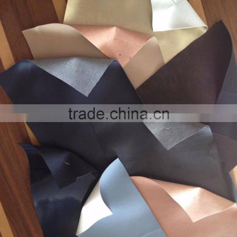 A Grade Pu Artificial Leather, Pu Synthetic Leather with Nonwoven Backing For Shoes,Bag,Furniture and Sofa