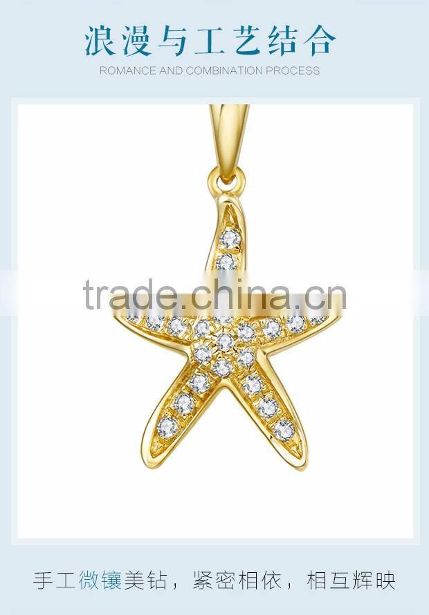 Specialize Meaningful Pendant Star Necklace 9K Gold Price