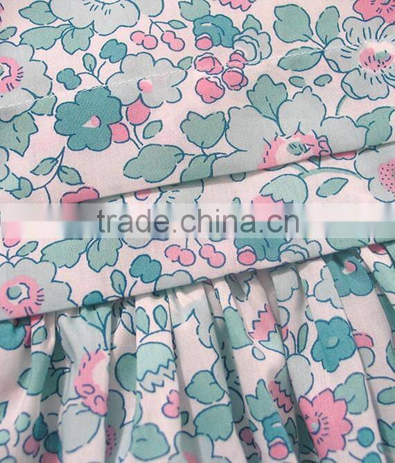 2017 High Quality Custom Design Printed Baby Girl Clothes Sets