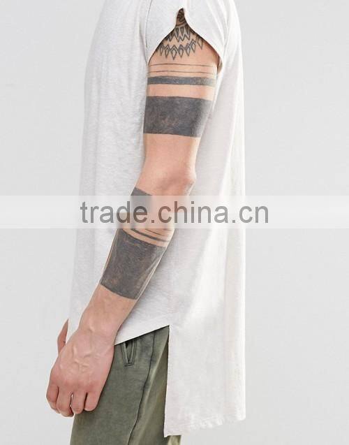 OEM men oversized sleeveless plain crew neck t-shirt