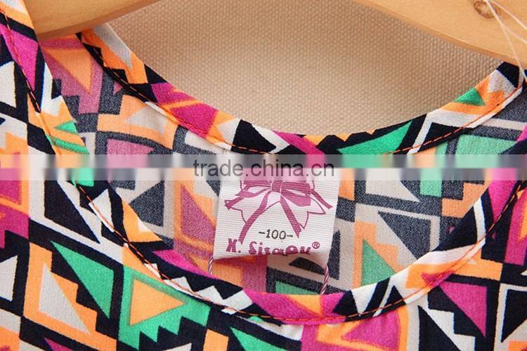 China wholesale Cheap girl Fashion Summer Baby Girl Suits Print Kids Clothing Sets South Africa style girls dress