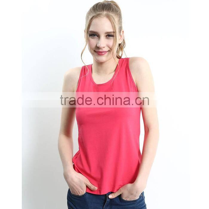 Fashionable blank girls breathable sexy vests