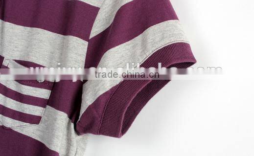 Cheapsale Sexy Fashion Ladies Tight Solid Stripe 100% Cotton Short Sleeve Polo Neck Casual Dress