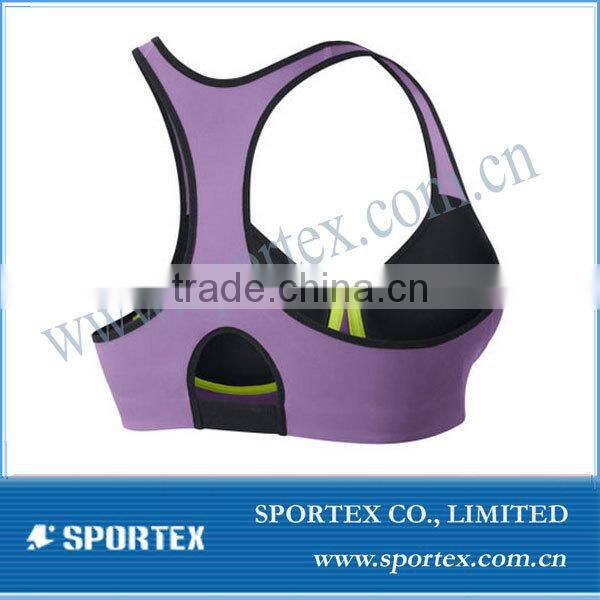 2017SS cross back wide strap breathable ladies sports bra, yoga bra, running bra