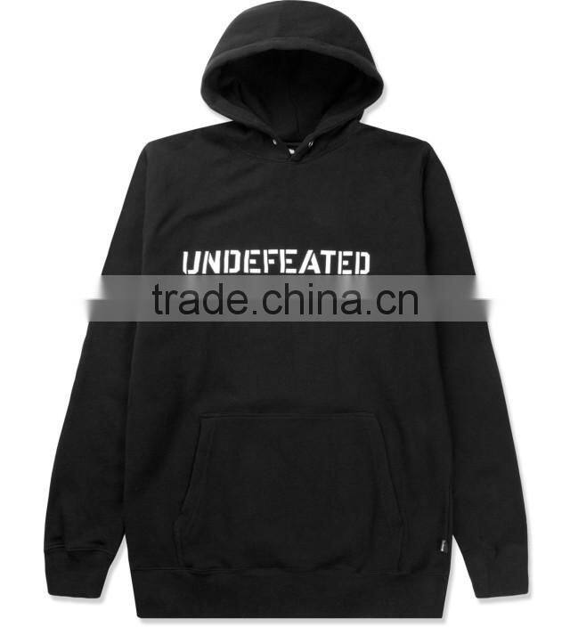 Men's fashion sports plain 100% polyester quality plain hoodies