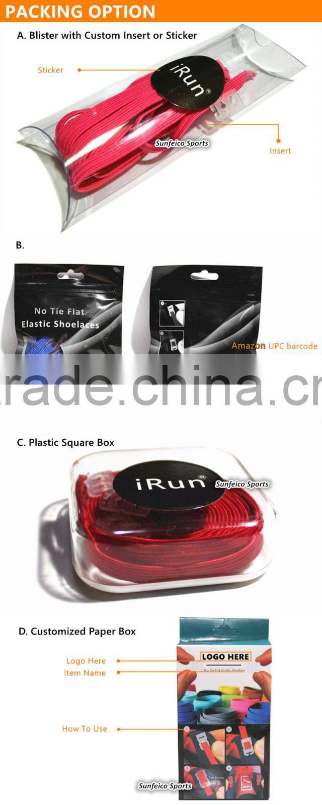 Flexible No Need Tie Footwear Laces for Outdoor Sports Sneakers - Customized No-Tie Red Shoelaces fits Running Shoe Casual Shoes