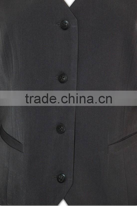 Tailor-made Festival short sleeve low MOQ brand new design vest business suits womens