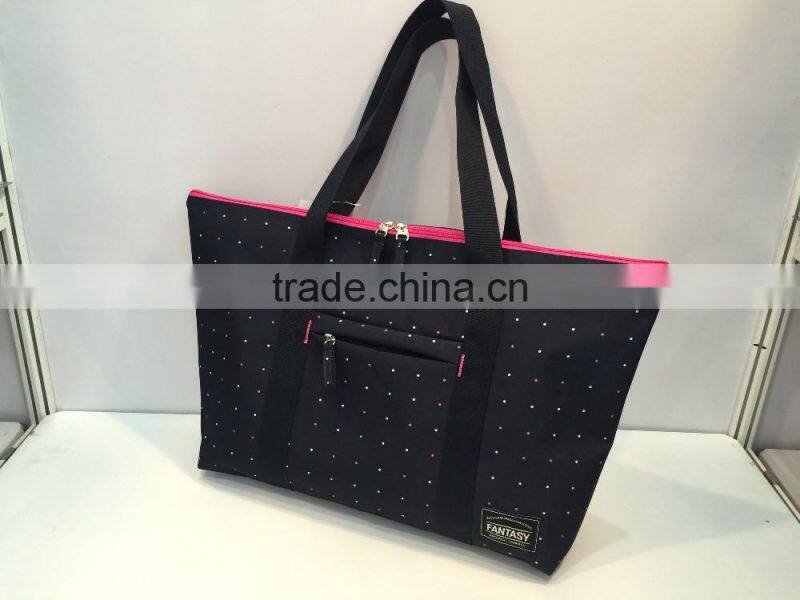 2017 hot sales wholesales custom polyester women tote bag