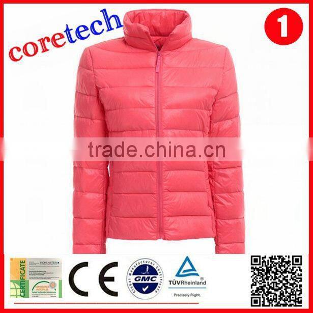 fashion customized red outdoor down jacket factory