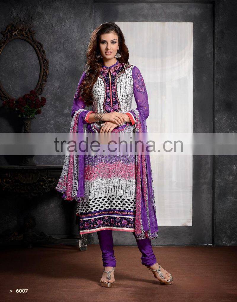 Glamour Beauty Designer Semi Stitch Salwar Kameez Collections