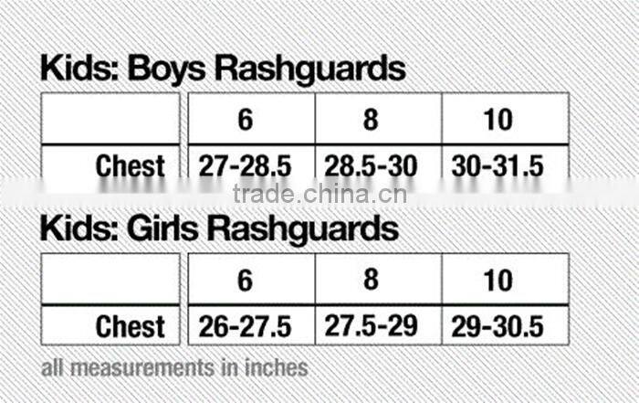 UV protection 50+ kids one piece half zipper custom printed rash guard