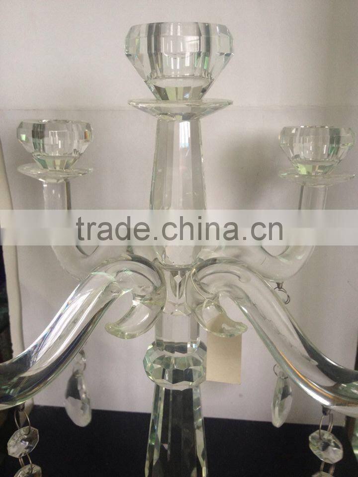 wholesale crystal candle holder for centerpieces wedding