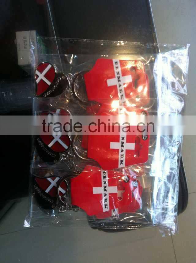Danmark high quality metal souvenir keychain