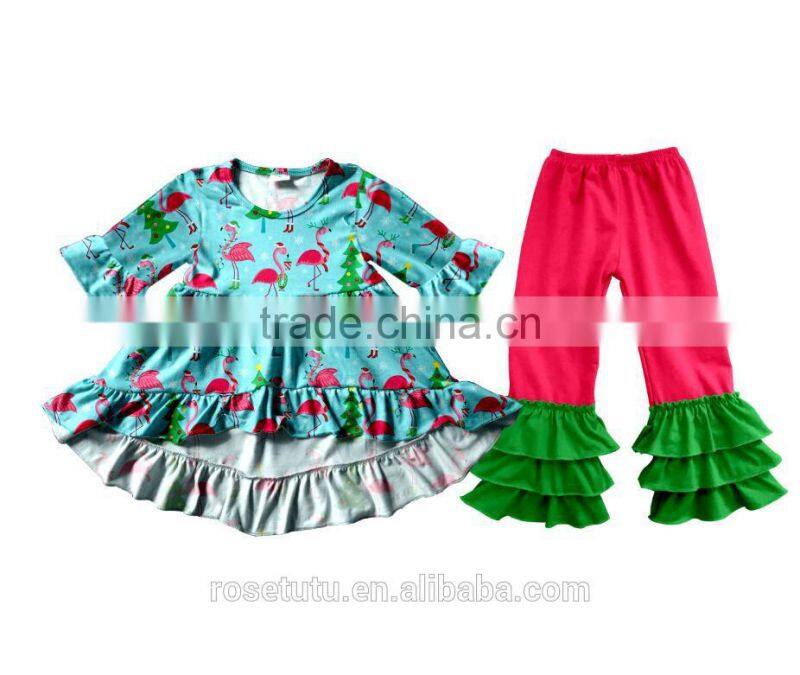 2017 New Style Halloween Holiday Clothes Sets Pumpkin Remake Frock Designs Baby Girl Boutique Clothing Sets