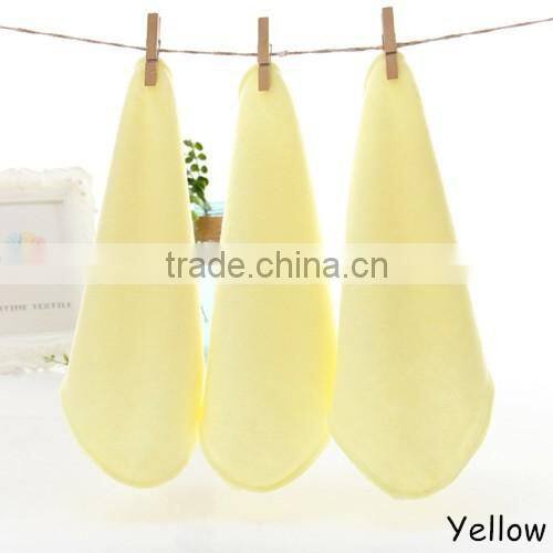 wholesale baby face and hand towel plain handkerchiefs colored washcloth