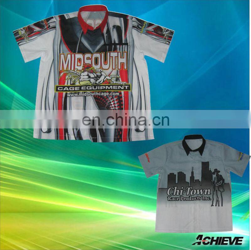 dye shirts racing jerseys high quality sublimation custom racing shirts