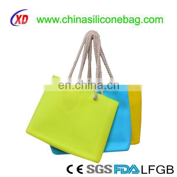 Fashion Waterproof Beach Bags Women Shopping Silicone Handbags