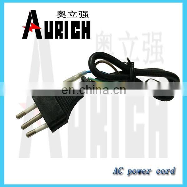 Wiring harness electric cable wire plug european Italy lamp holder 3-pin plug pin used wire and cable machine power cable