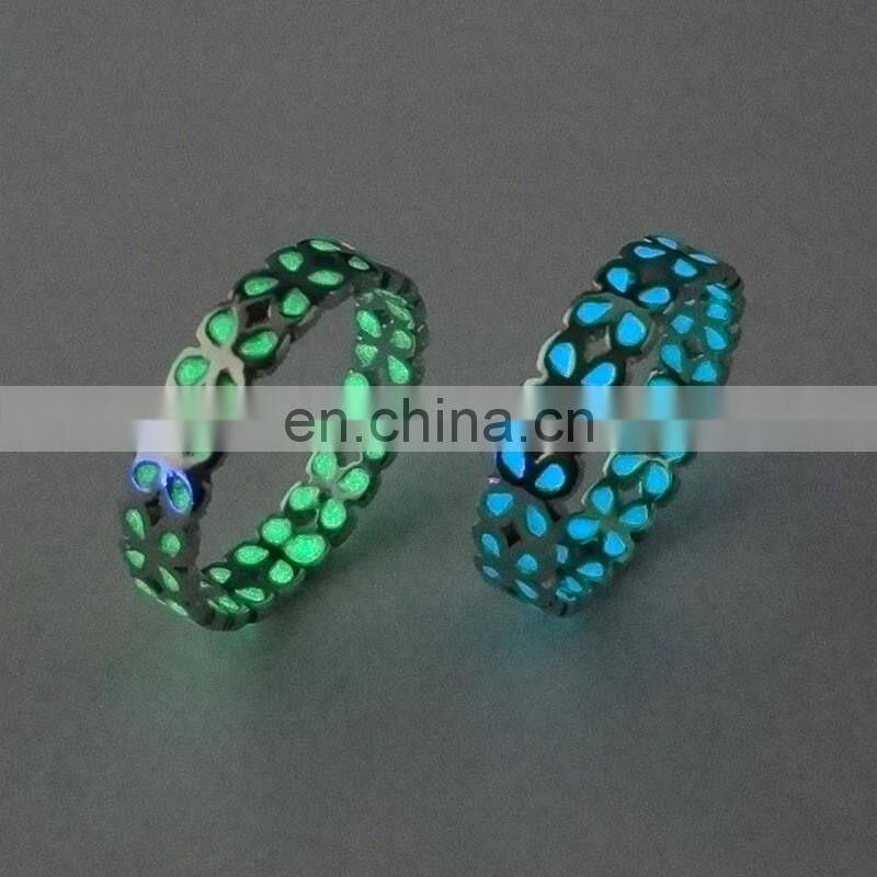 Luck Hollow Out Glow in the Dark Ring Luminous Ring For Men Women