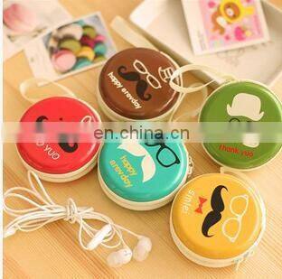 Coin Purse Headphone Case Canvas Pouch Carry Bag Kawaii Purse Hard Box Key Kids Wallet Cute Cartoon Storage Box Bags Children