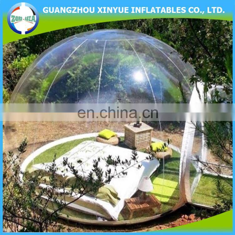 Custom waterproof clear inflatable luxury tents for resort