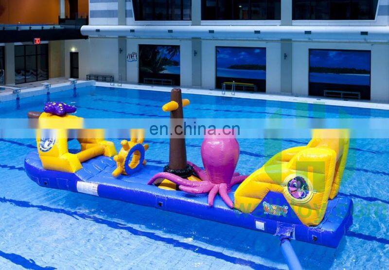 HI 2017 popular inflatable water park/dolphin water obstacle course toys
