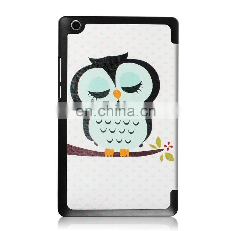 Smart Weak UP/Sleep Tri-fold Leather Case Cover for Lenovo Tab 2 A8-50, for Lenovo Tab 2 A8-50 Leather Case