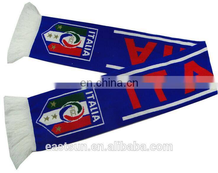 2016 hot selling new product knit football fan scarf