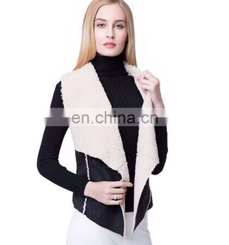 Lapel Women's Vest model down Jacket women