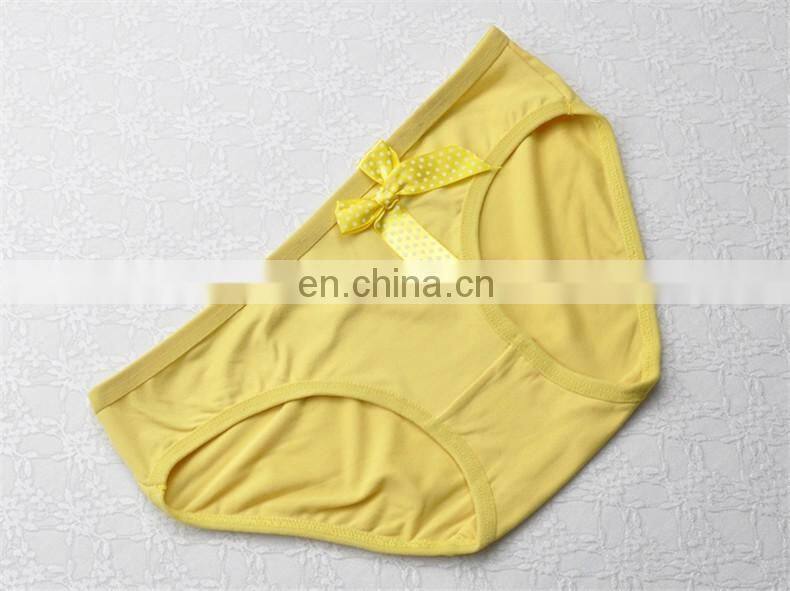 Bestdance wholesale Lace Underpant Pure cotton modal bow-knot underwear Briefs G-String for women OEM
