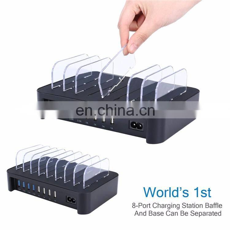 2017 Amazon hotselling new style 8 ports usb charging station