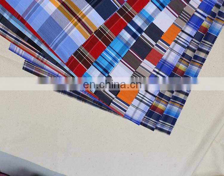 cotton nylon span yarn dyed poplin