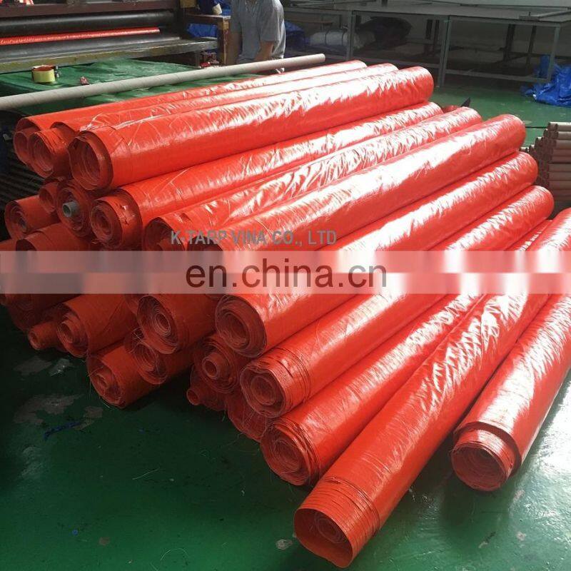 PE TARP ORANGE COLOR - TRUCK COVERING TARP - 170 GSM - 5x20m - 200 SQM, TO JORDAN