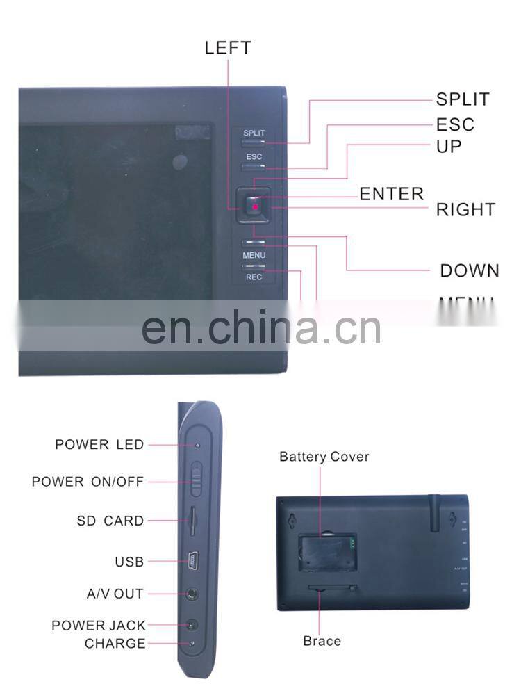 MY-C047B Vivid Image Baby Monitor 7 inches big screen baby camera