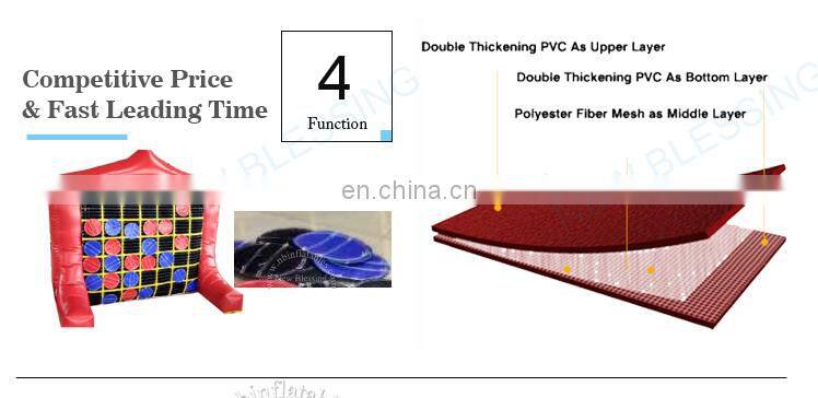Combo Games inflatable 2 IN 1 GAME/inflatable tic toe tac/CONNECT 4 game