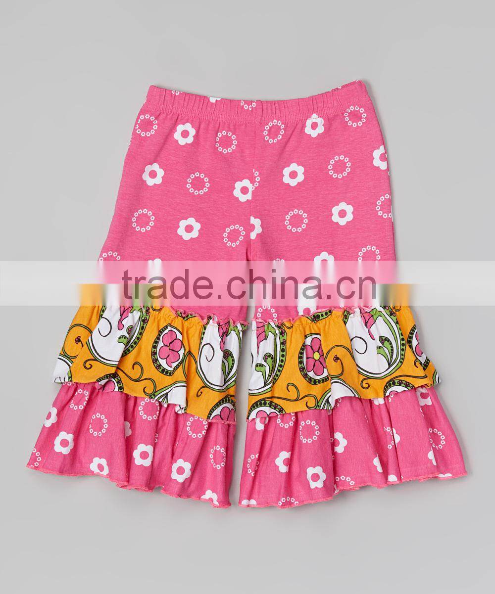 custom dongguan clothing 100% cotton ruffle strip child wholesale clothing