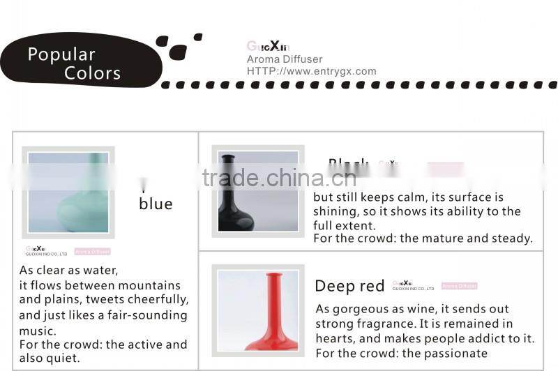 piano black vase shape vessential oil freshener