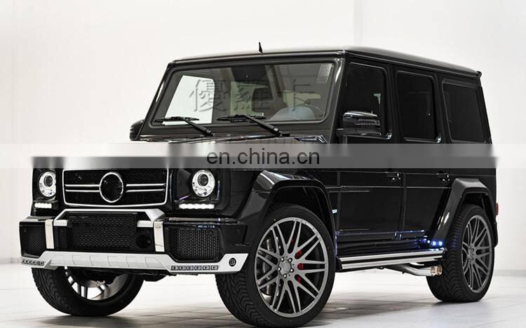 Hot body kits for G class G550 G450 G350 G320 to G63 auto parts front bumper front lip rear bumper over fenders full set