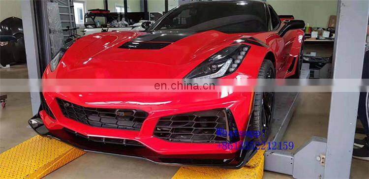 2018year C7 front bumper fit for C7 ZR1 style bodykit pp material bumper