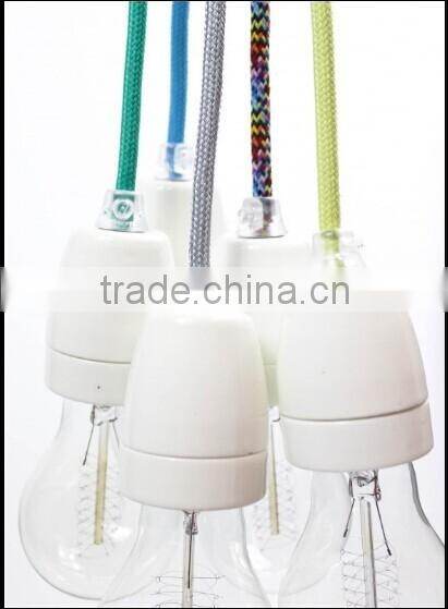 colorful e27 porcelain lamp holder