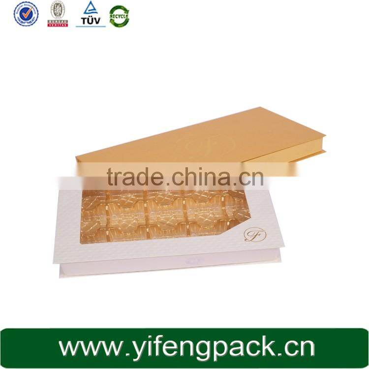 wholesale cardboard paper packaging chocolate window candy boxes