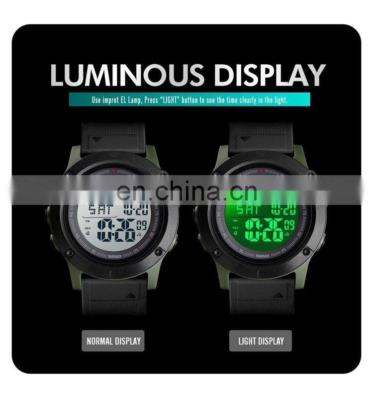 Skmei 1476 Digital Chronograph Resin Strap Camouflage Military Sport Montre Homme Men's Countdown Watch