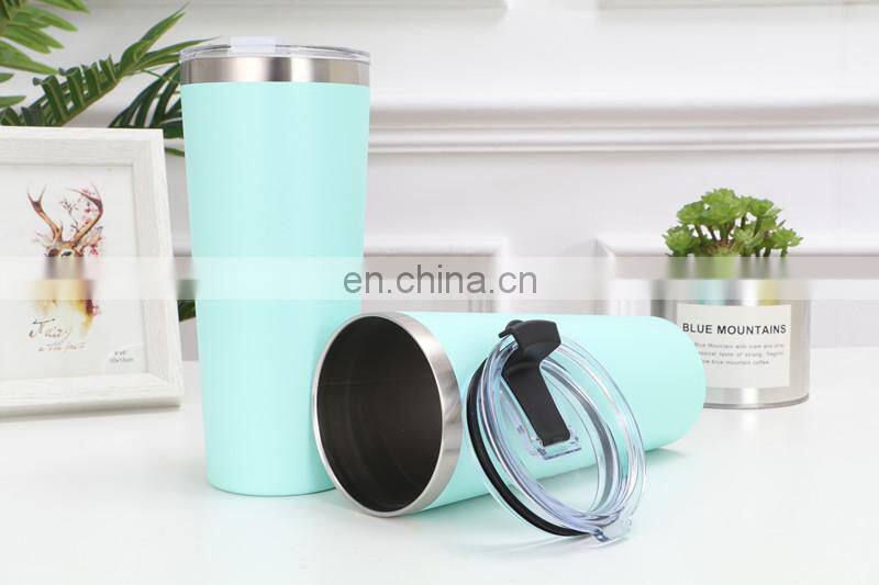 22oz blue Double wall Thermos cup Stainless Steel Vacuum Insulated Tumbler with lid