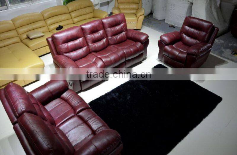 Alibaba Furniture Bonded Leather Recliner Sofa
