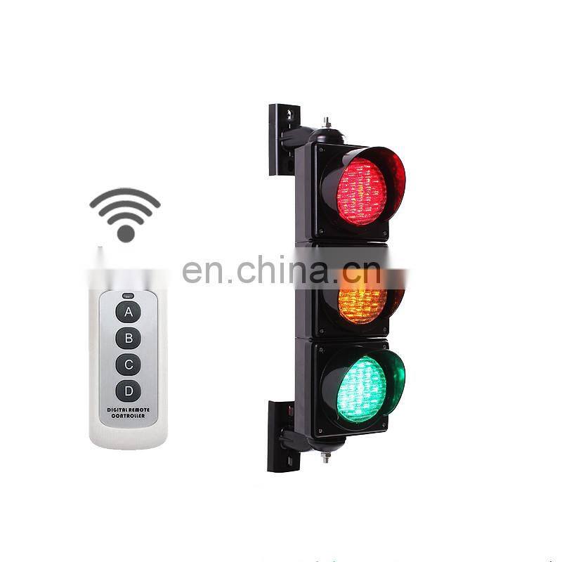 Wireless Controller 3x100mm LED Traffic Light Red Amber Green LED Traffic Signal Light Remote Controller